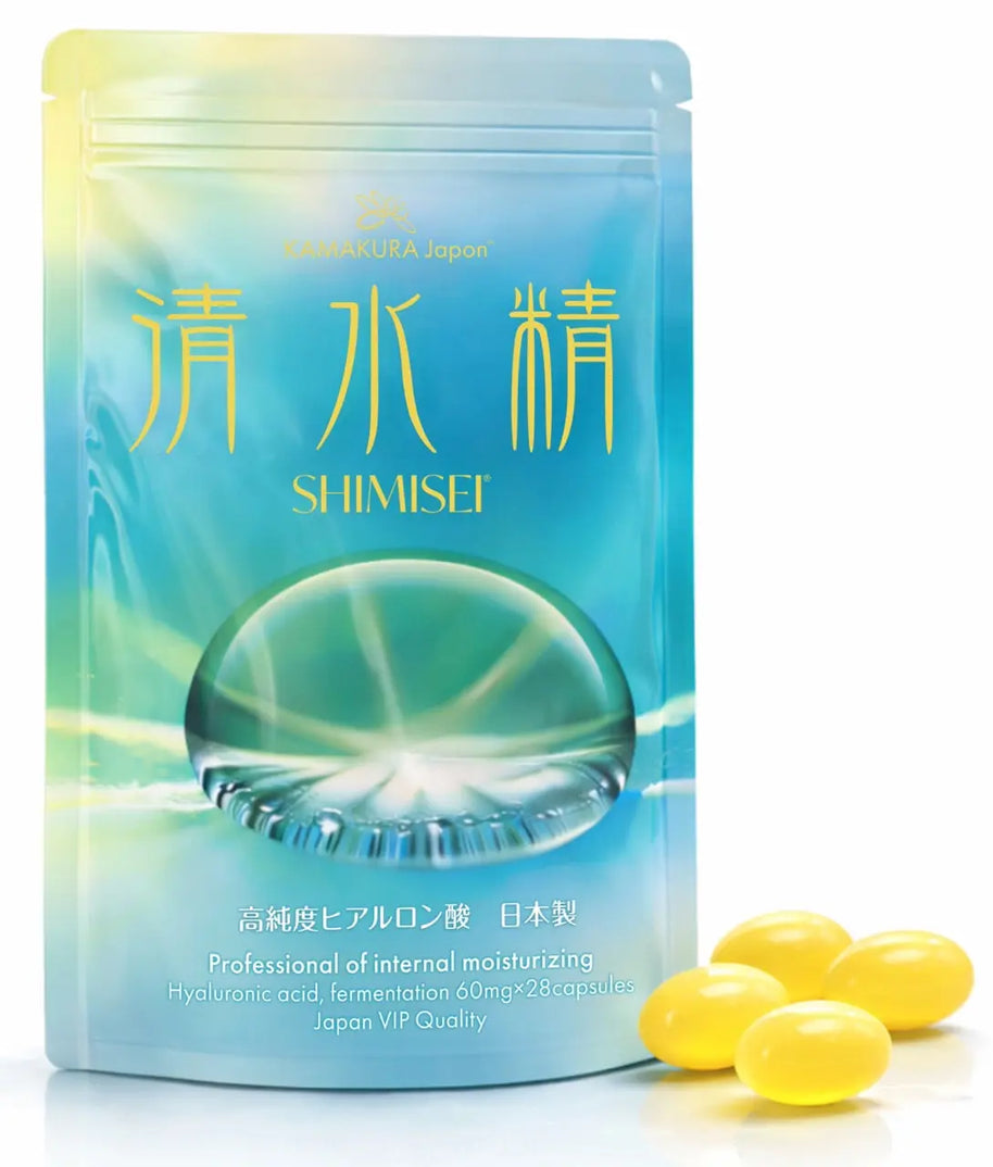SHIMISEI High-Purity Hyaluronic Acid 240mg Skin Hydration Support | 28-Cap Pouch 🇯🇵 Made in Japan TokyoSupplements.com.au